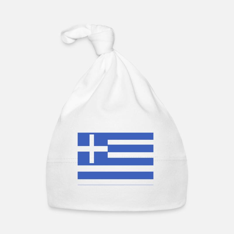 Greece flag Organic Baby Cap