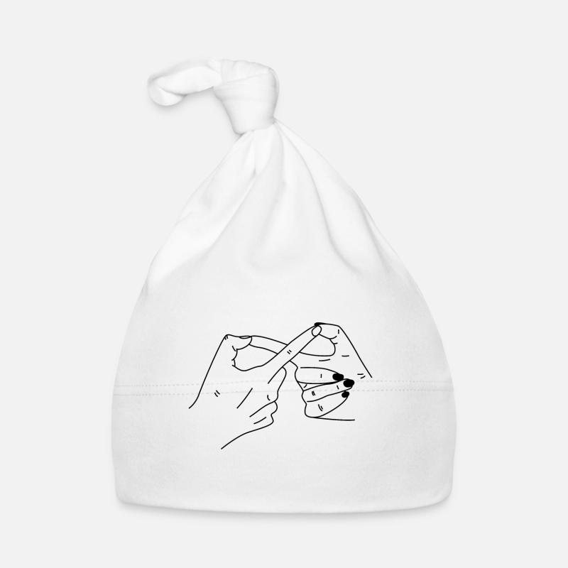 Hands Infinity Sign Organic Baby Cap