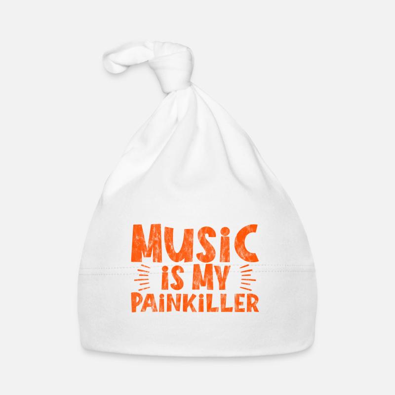 Music Is My Painkiller 3 Baby Bio-Mütze