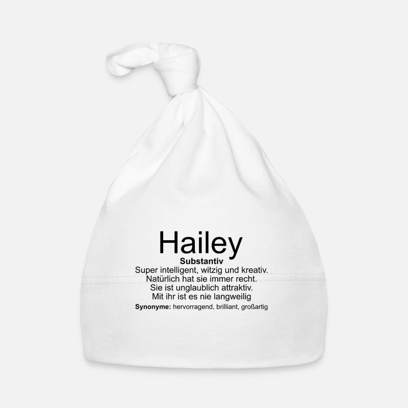 Nom Définition Hailey Bonnet bio Bébé