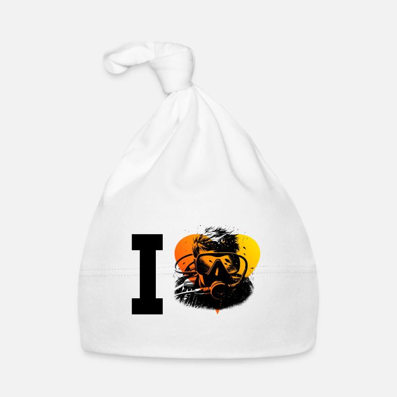 Scuba Diving Free Dive Diver Diving Organic Baby Cap