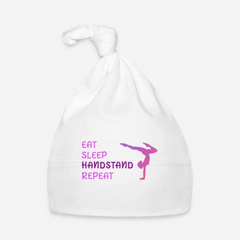Eat Sleep Handstand Répéter Bonnet bio Bébé