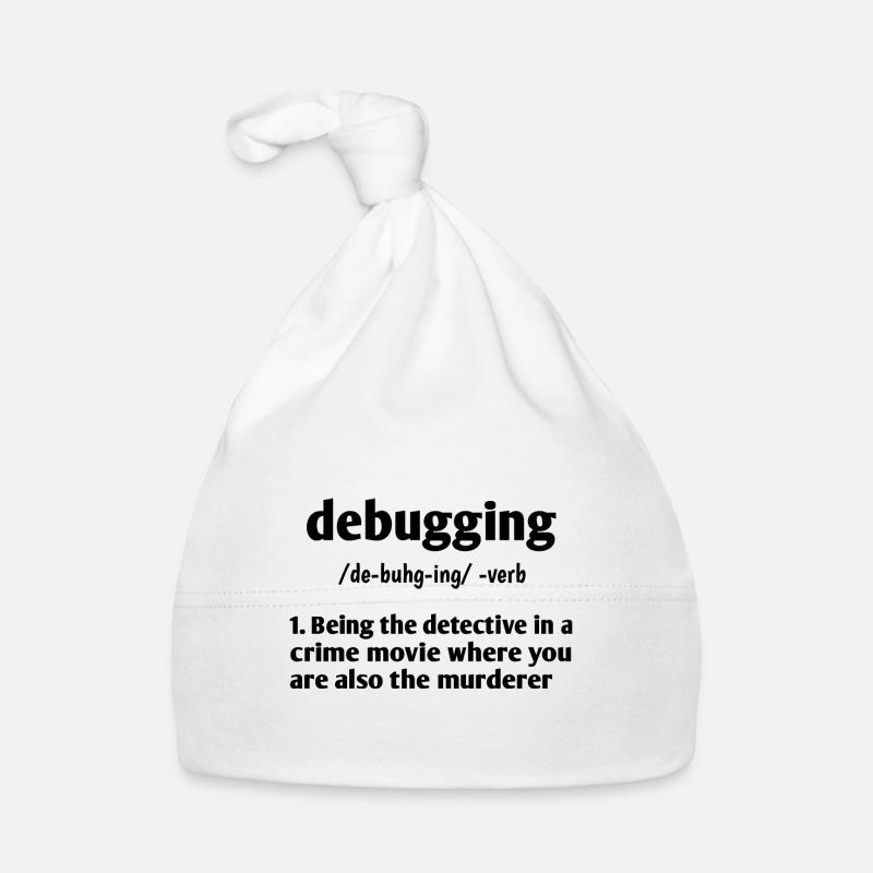 Debugging Noun Definition Coder Programmer Compute Baby Bio-Mütze