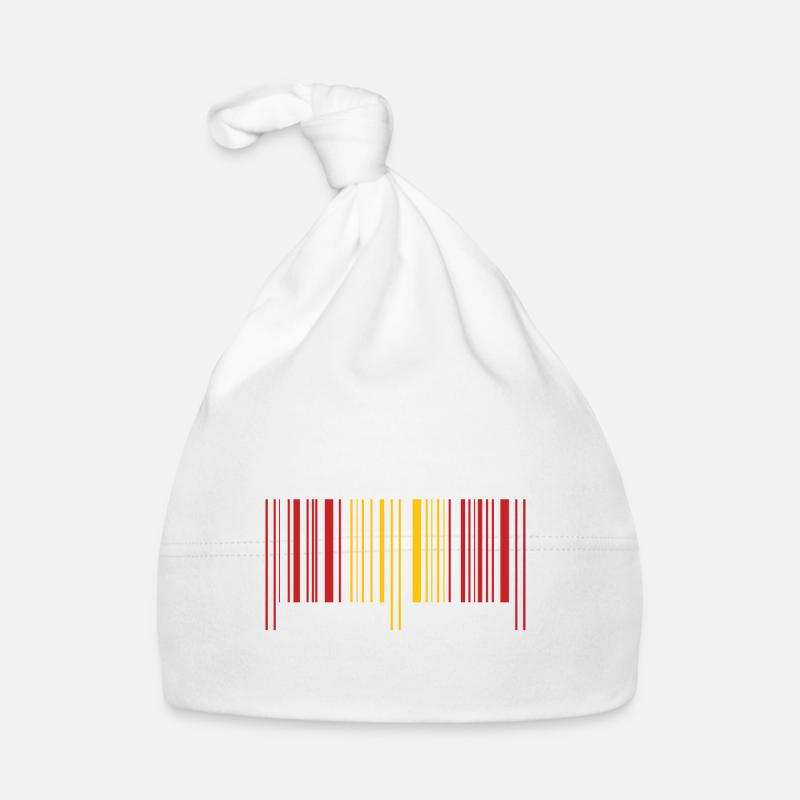 Spanien Flagge Barcode Made in Spain Spanier Baby Bio-Mütze