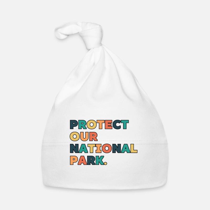 Rétro Protégez notre parc national Bonnet bio Bébé