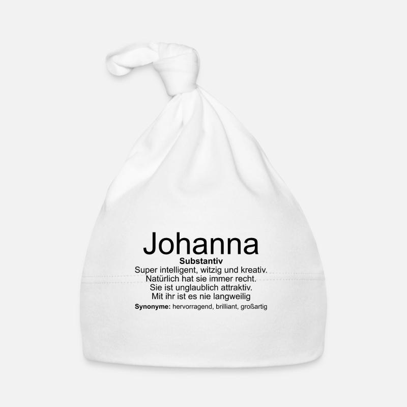 Name Definition Johanna Baby Bio-Mütze