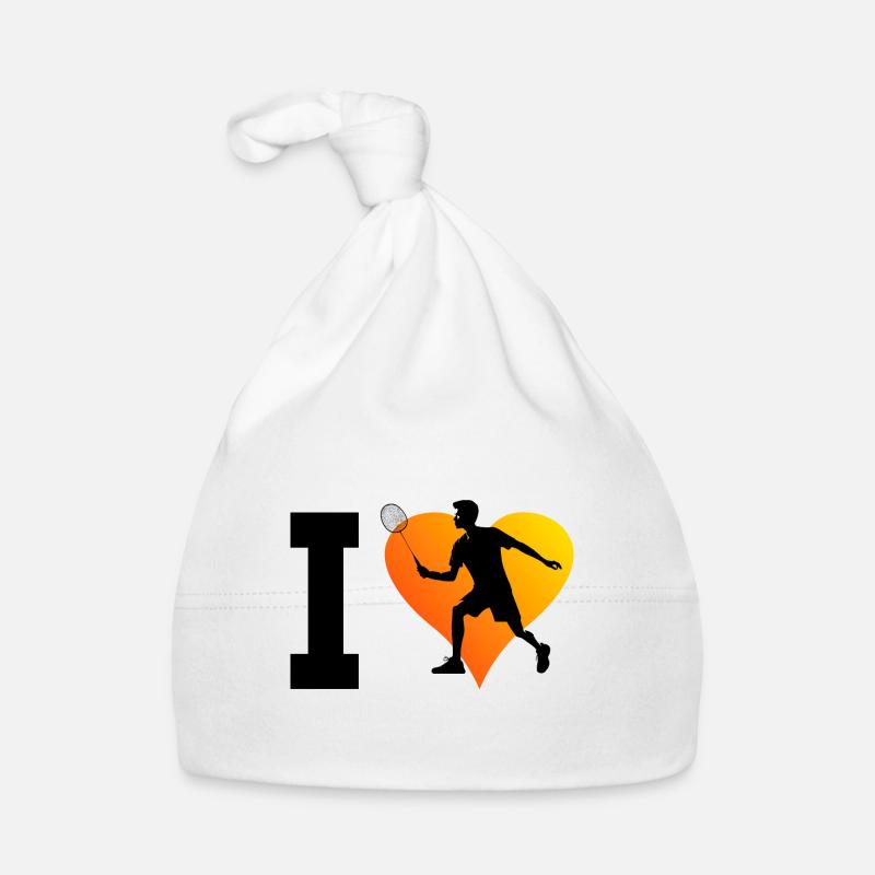 Joueuses de badminton Squash Badminton Badminton - Bonnet bio Bébé - blanc
