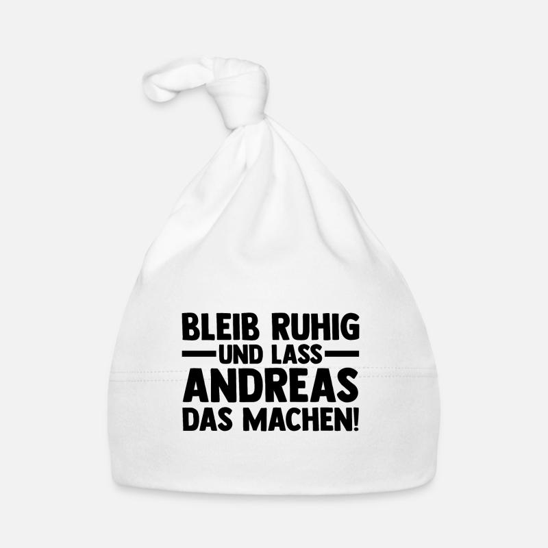 First name Andreas Organic Baby Cap