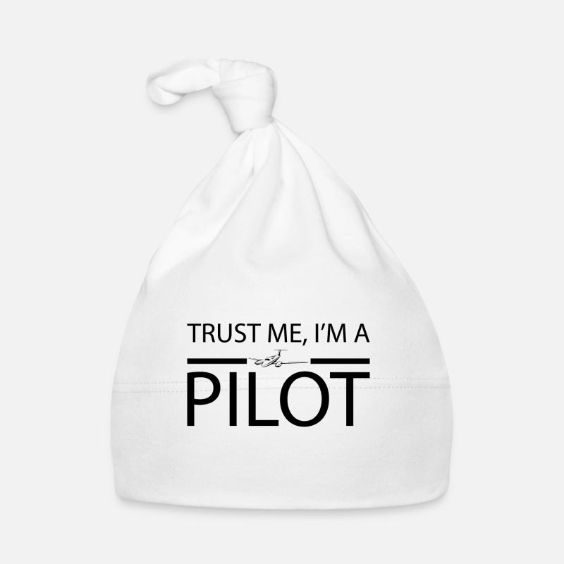 Trust me i'm a pilot Geschenk Flugzeug Copilot Baby Bio-Mütze