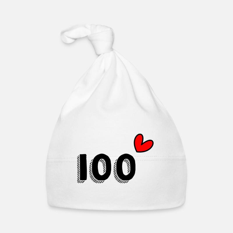100 ANS. 100e ANNIVERSAIRE. ANNIVERSAIRE 100 ANS. Bonnet bio Bébé