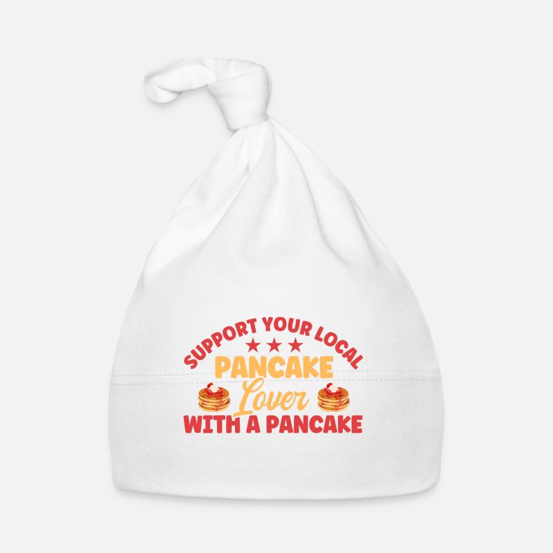 Fluffy Flat Cake Pancake Lovers Pan Pank Bonnet bio Bébé