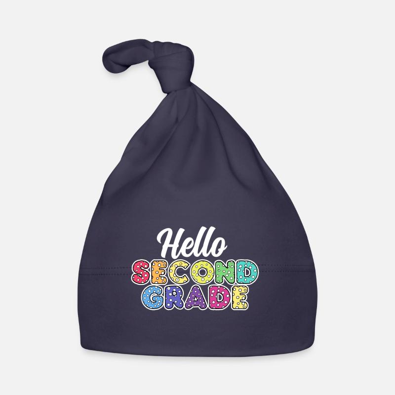 Teacher Hello Second Grade Organic Baby Cap