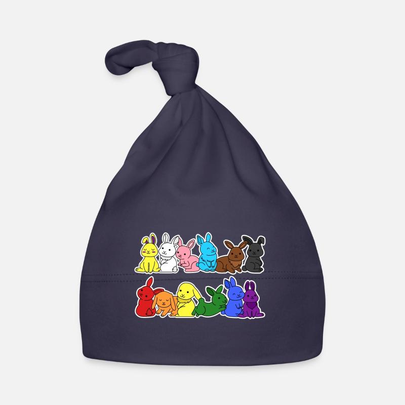 Pride Progress Flag Rabbit Equality Organic Baby Cap