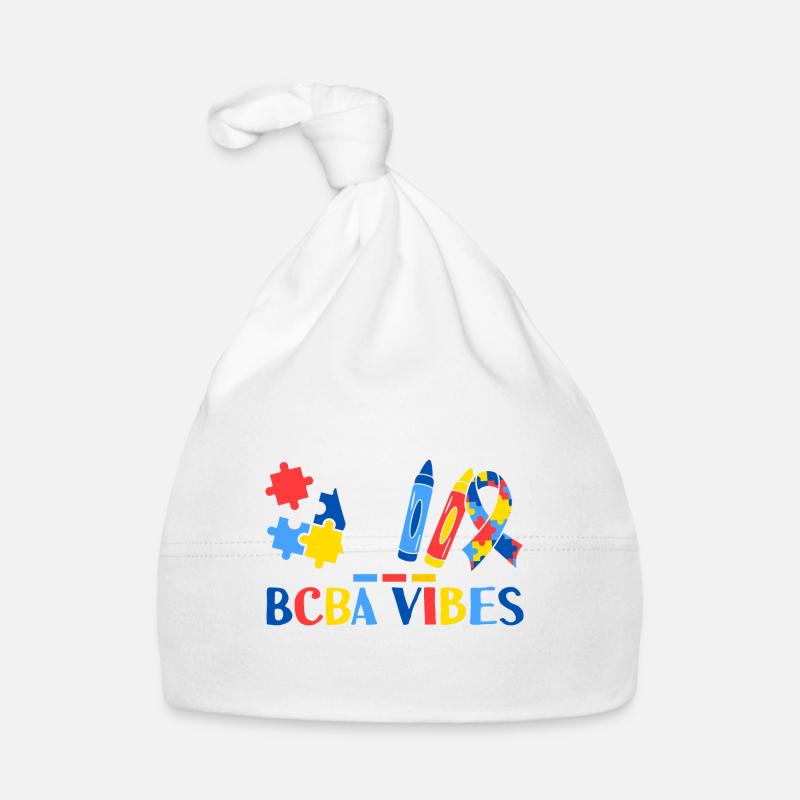 BCBA Vibes Applied Behavior Analysis Therapy Organic Baby Cap
