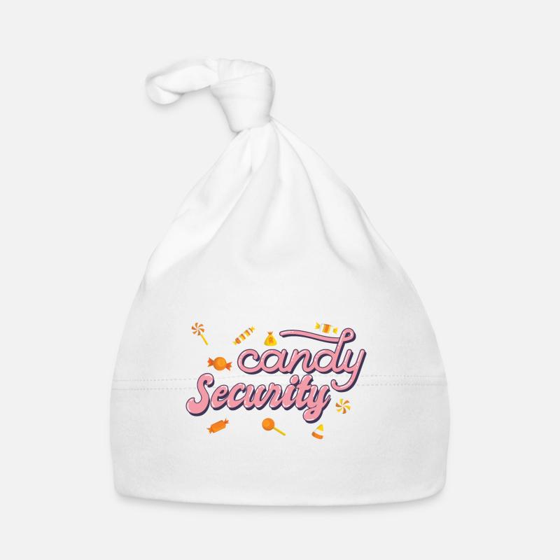 Candy Security Kids Parents Matching Anniversaire Bonnet bio Bébé