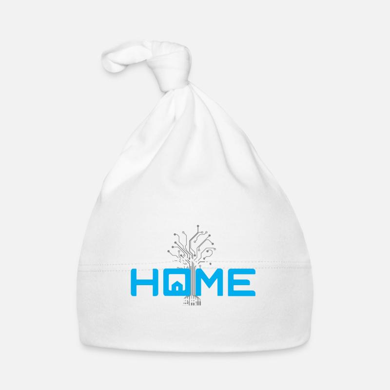 Nerd Smart Home Home Technologie Smarthome - Bonnet bio Bébé - blanc