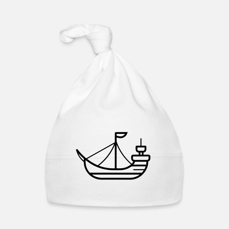 Pirate ship Organic Baby Cap