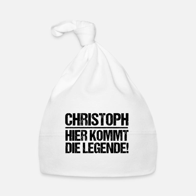 First name Chris Christoph Organic Baby Cap