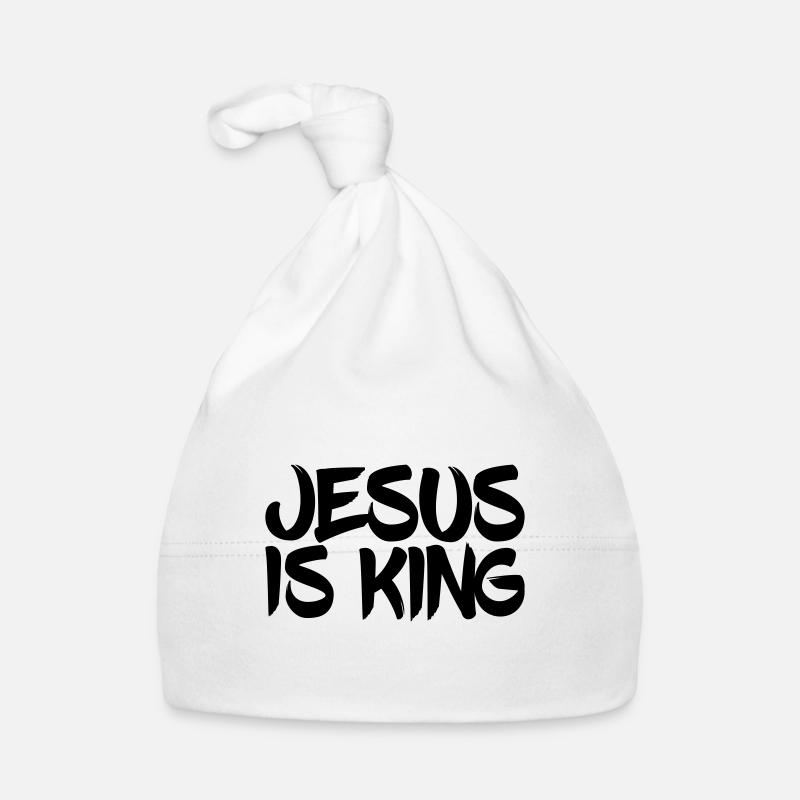 Jesus is King. Gott Christus König Baby Bio-Mütze
