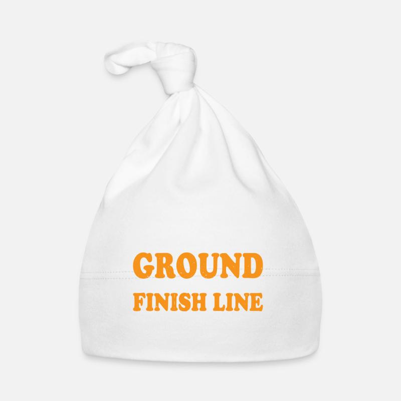 If Found On Ground Please Drag Across Finish Line4 Baby Bio-Mütze