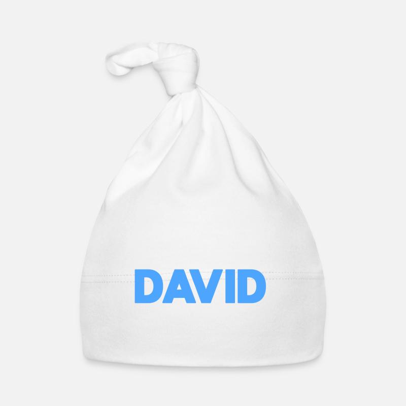 David Name Spruch für stolze Davids Baby Bio-Mütze