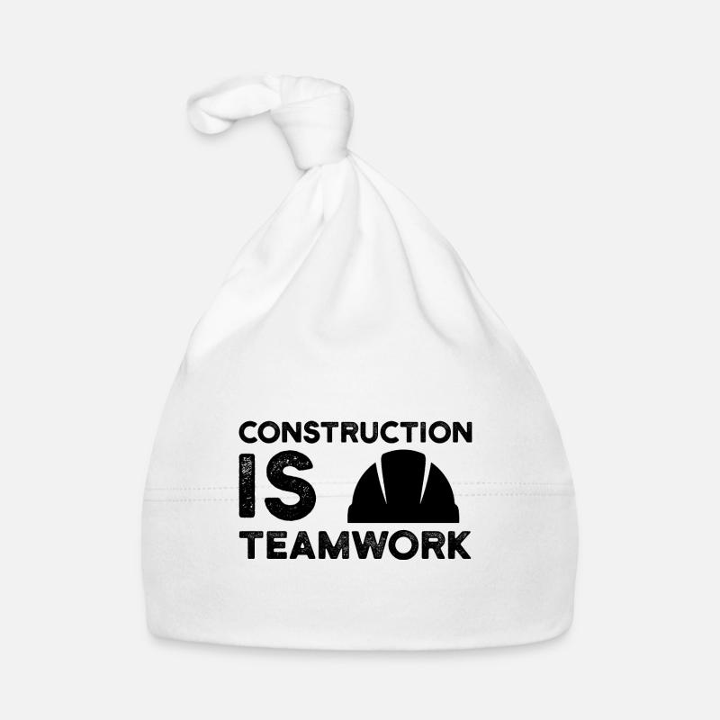 Construction site is teamwork construction worker construction manager construction Organic Baby Cap