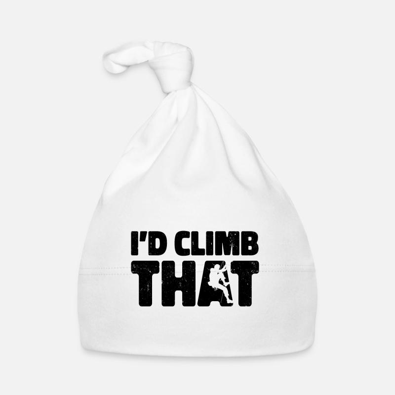I'd Climb That Rock Climbing Bouldering Climber Ro Baby Bio-Mütze