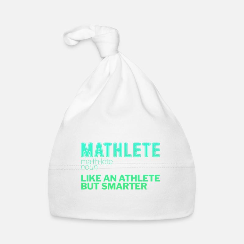 Mathlete Comme un athlète mais plus intelligent 2 Bonnet bio Bébé