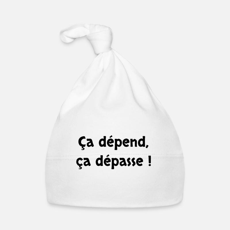 Ça dépend ça dépasse ! Le Père Noël est une ordure Bonnet bio Bébé