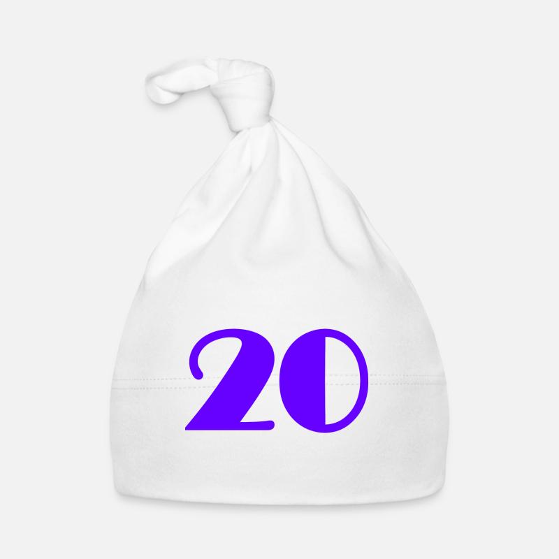 20 ANS,20e ANNIVERSAIRE,ANNIVERSAIRE 20 ANS,20 Bonnet bio Bébé