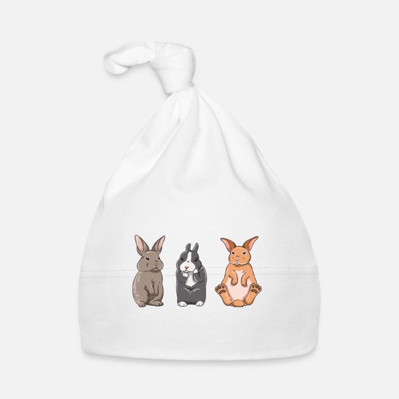 Cute rabbit design for bunny owners Organic Baby Cap