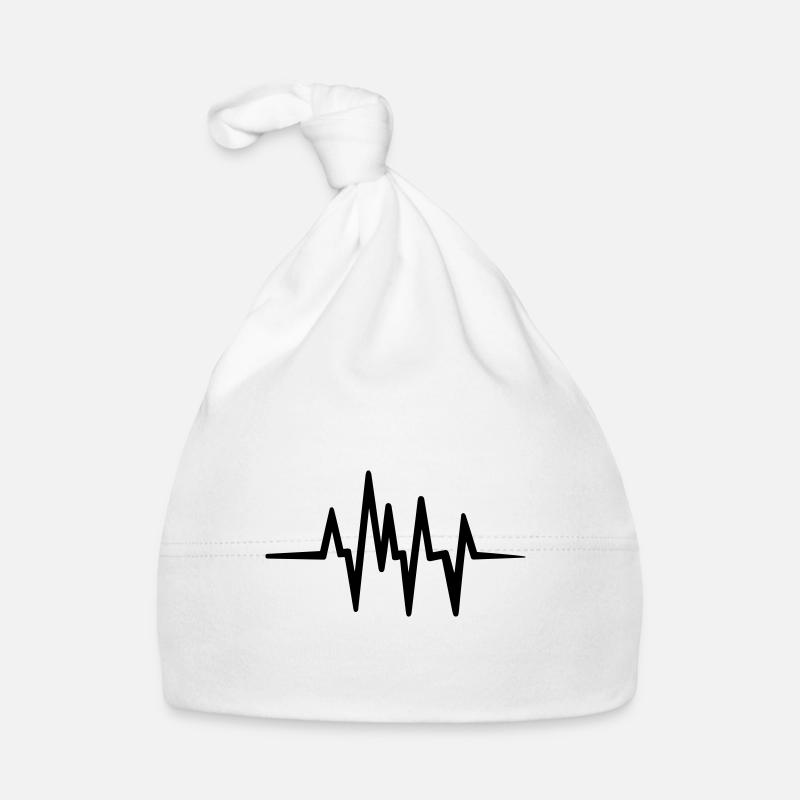 Heartbeat, pulse Organic Baby Cap