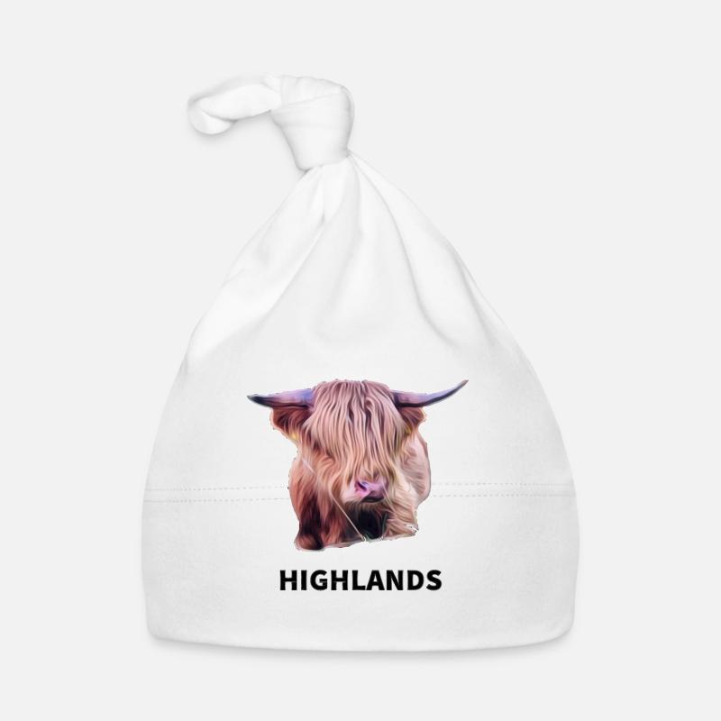Highland cattle Organic Baby Cap