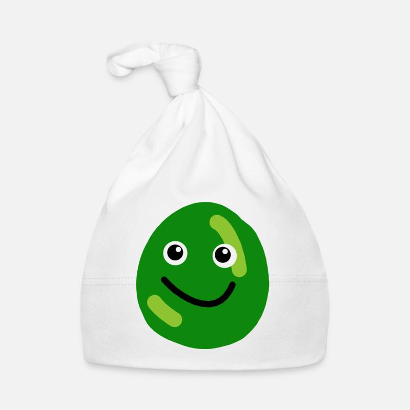 peas face Organic Baby Cap