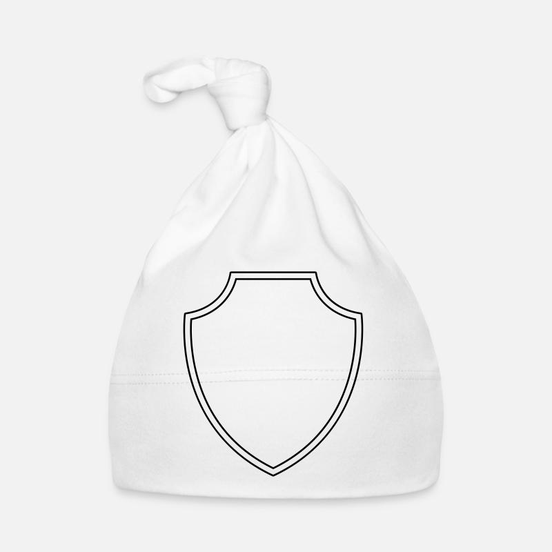 Coat of arms shield empty Organic Baby Cap