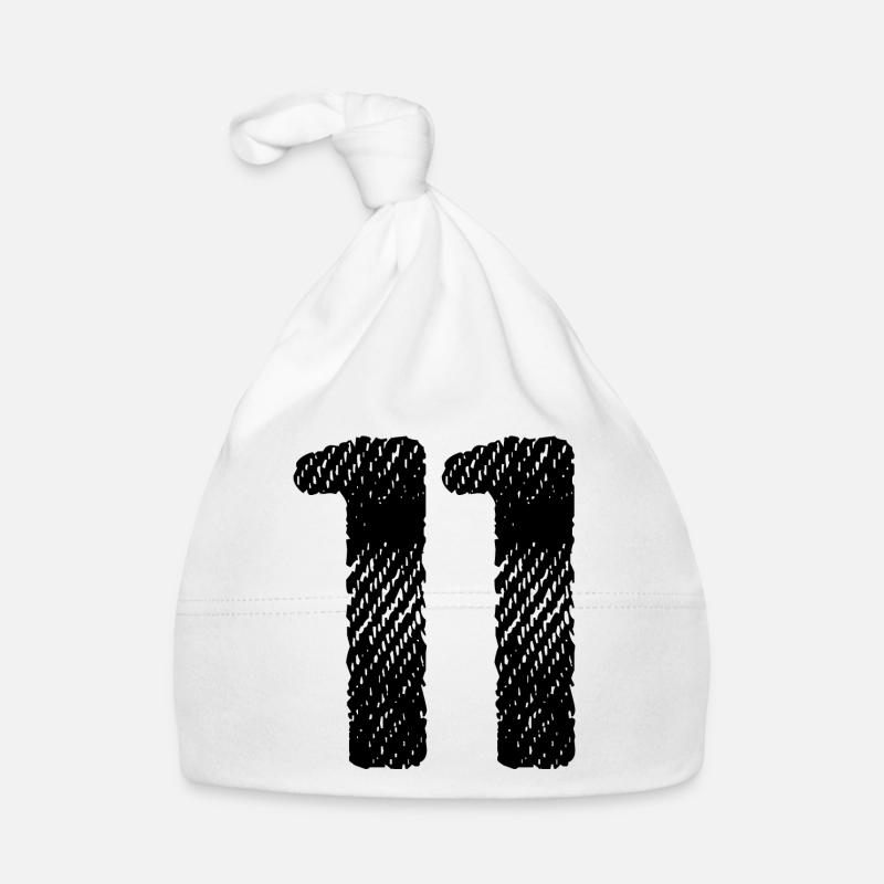 11 Zahl Trikot Baby Bio-Mütze