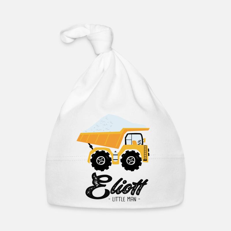 Eliott prenom eliott avec camion Bonnet bio Bébé