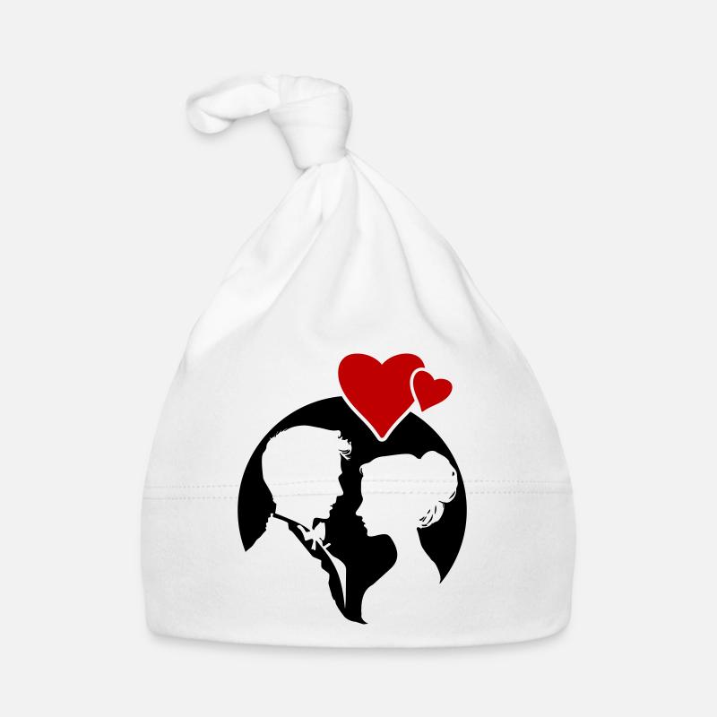 Ehepaar Hochzeit Silhouette Baby Bio-Mütze