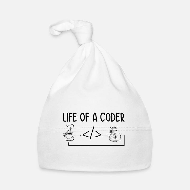 Life Of A Coder Software Developer Programmer Nerd Baby Bio-Mütze