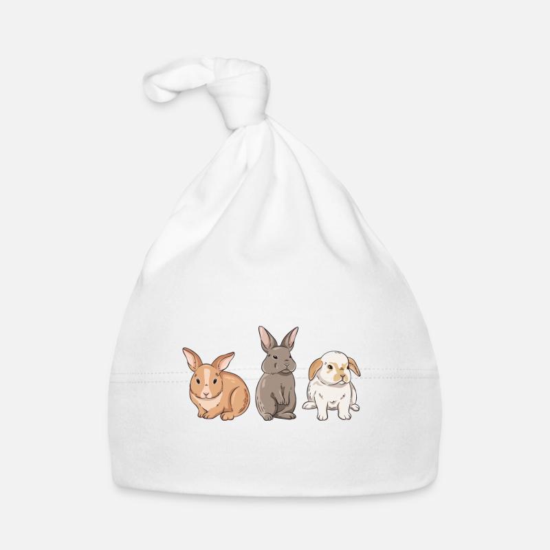 Conception de lapin mignon pour les propriétaires de lapins Bonnet bio Bébé