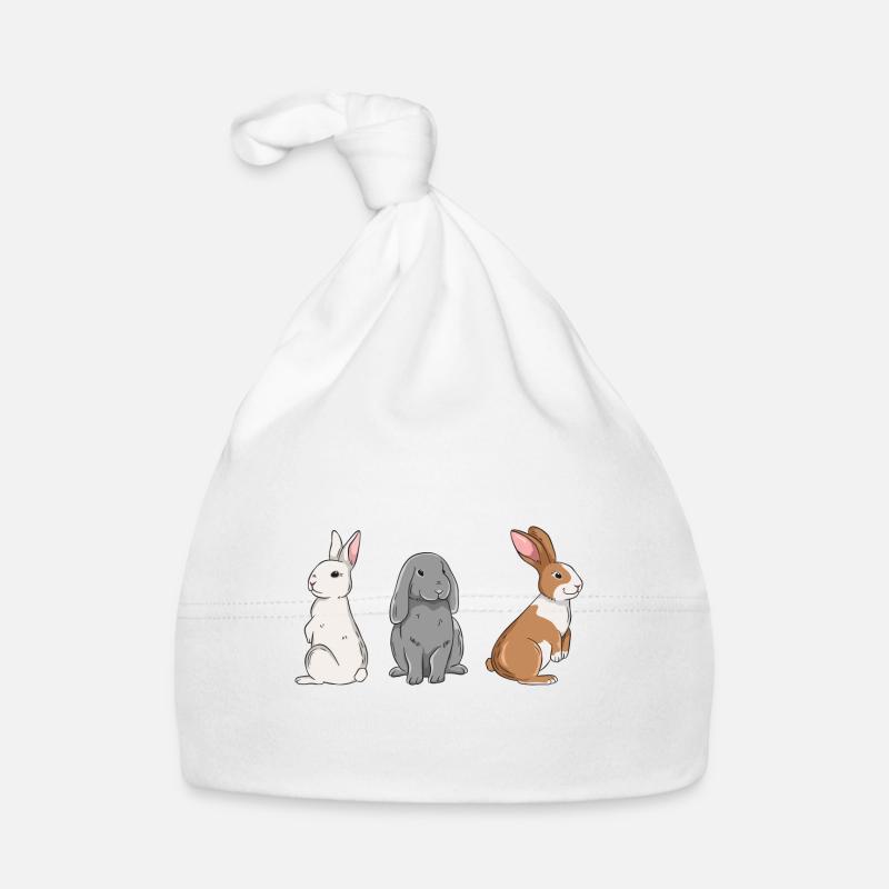 Conception de lapin mignon pour les propriétaires de lapins Bonnet bio Bébé