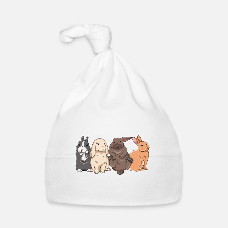 Conception de lapin mignon pour les propriétaires de lapins Bonnet bio Bébé