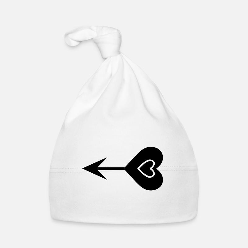 Herz-Pfeil Baby Bio-Mütze