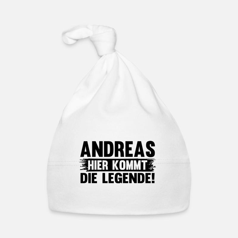 First name Andreas Organic Baby Cap