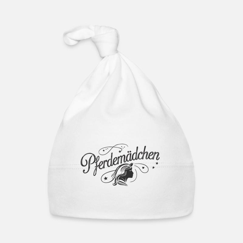 Pferdemädchen - Mädchen liebt Pferde Baby Bio-Mütze