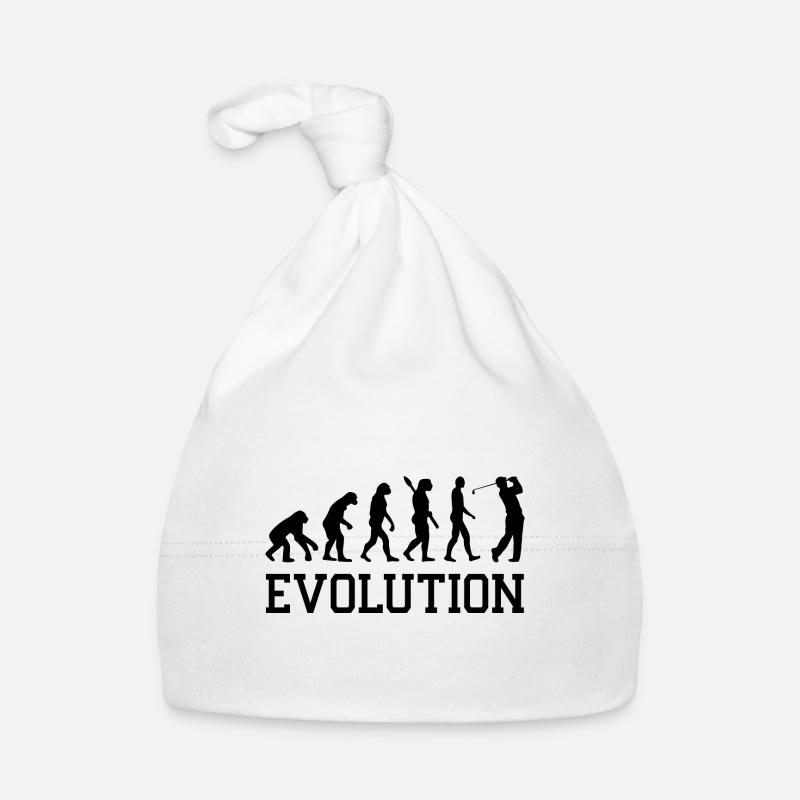 Evolution Graphic Golfer Golf Player Golfing Golf Baby Bio-Mütze