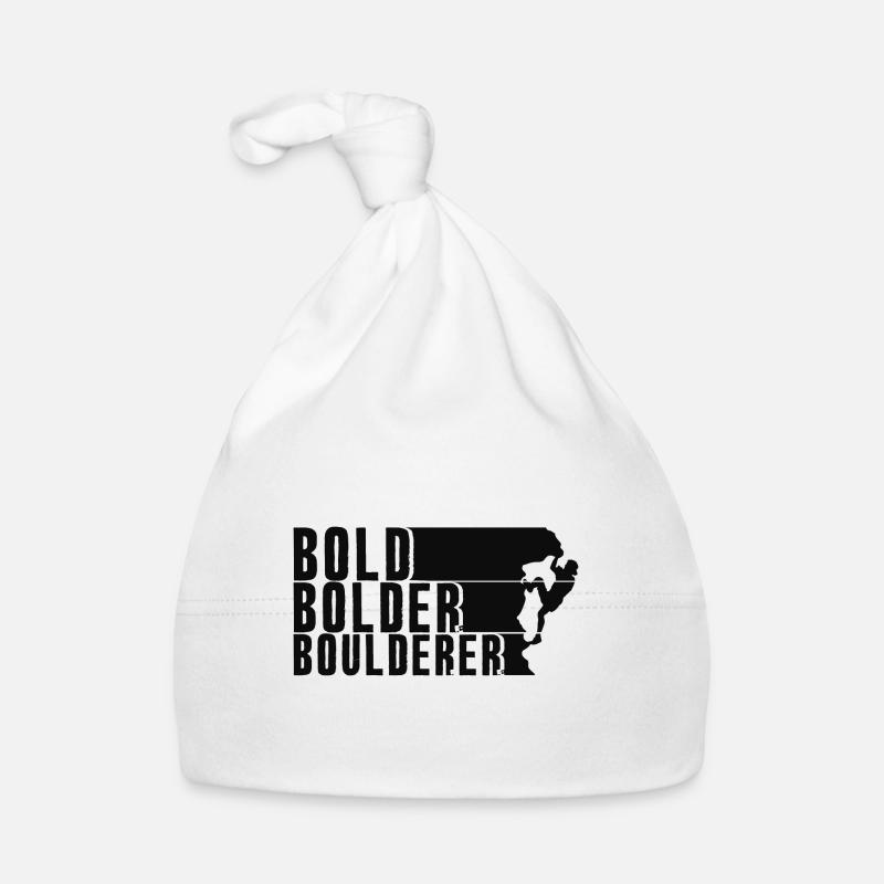 Bold Bolder Boulderer Bloc Bloc Bonnet bio Bébé