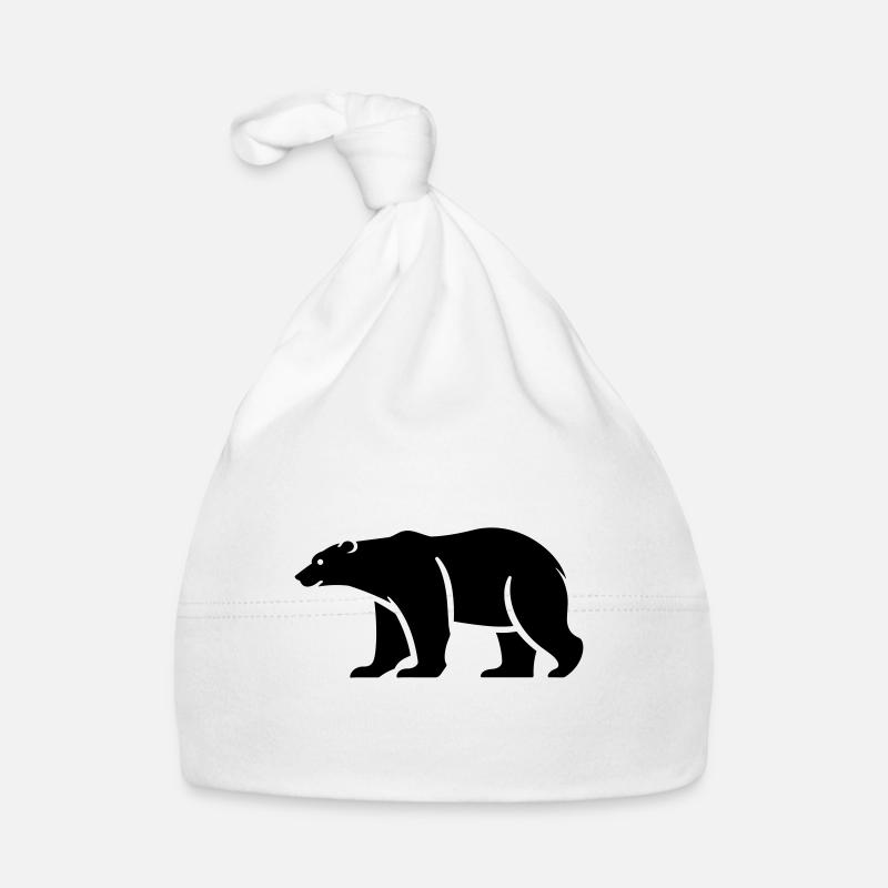 Ours polaire Bonnet bio Bébé