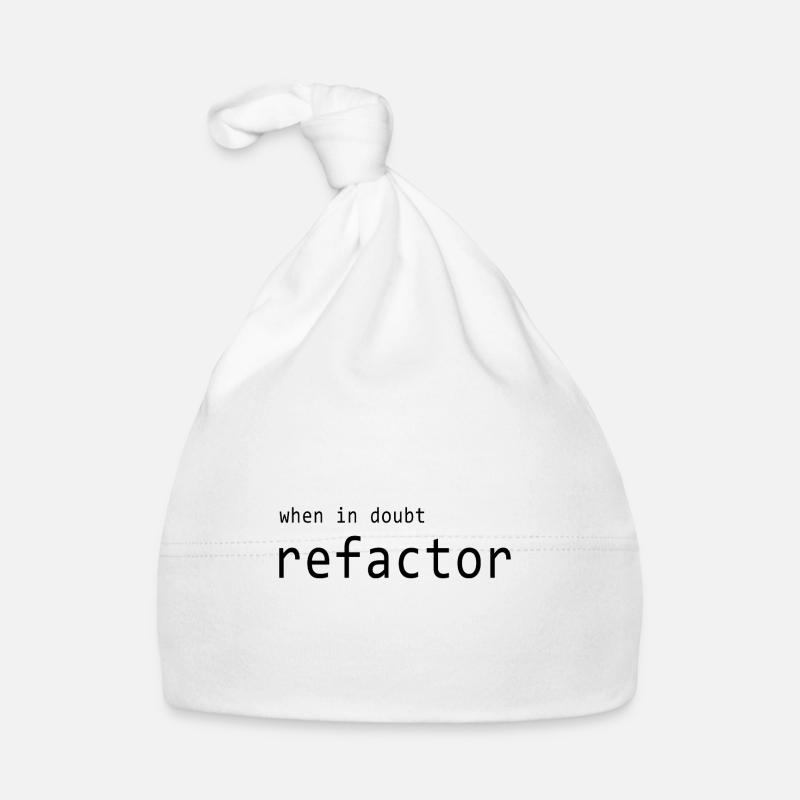 Software Entwickler - Refactor - Baby Bio-Mütze - Weiß