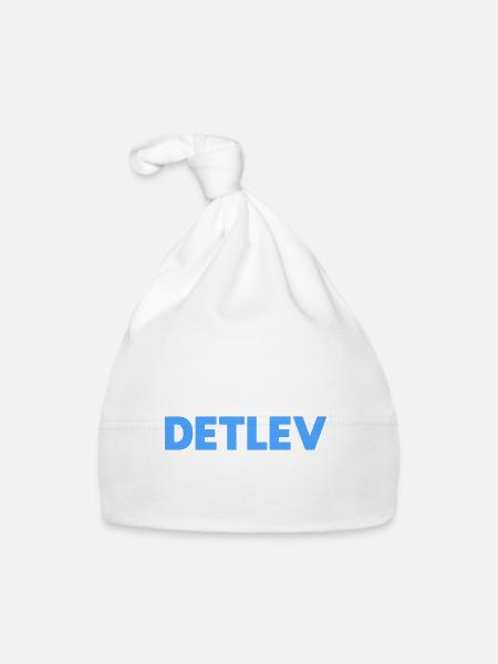 Detlev Name Spruch für stolze Detlevs - Baby Bio-Mütze - Weiß - Vorne